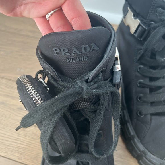 Women’s Prada Nylon high top sneakers - Picture 4 of 9